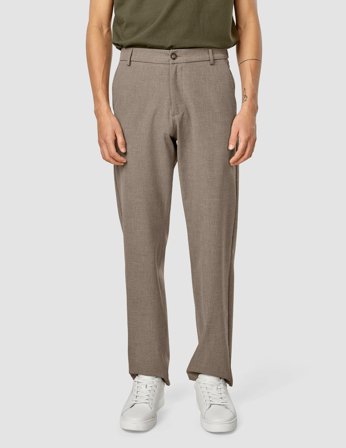 Shaping New Tomorrow - Essential Pants - Dark Beige Melange - Relaxed Fit - Herre - Størrelse 36/36