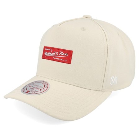 Mitchell & Ness - Bege adjustable Boné - Branded Box Logo Pro Crown Sand A-Frame Adjustable @ Hatstore