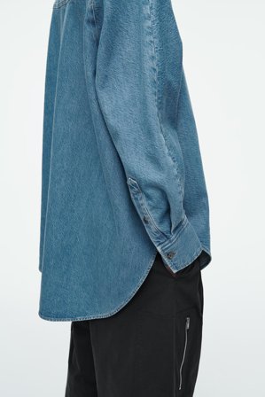 COS Femme Chemise Décontractée En Denim in Bleu
