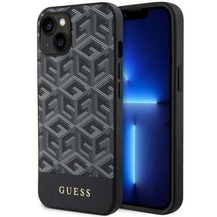 Guess GUHMP14SHGCFSEK iPhone 14 6,1" svart/svart hardcase GCube Stripes MagSafe