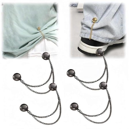 4 stk. Multifunktionelle Magnetiske Tøjclips, Stærkeste Magnetiske Styrke Knapclips, Multifunktionel Magnetisk Nålfri Brosche til Kvinder