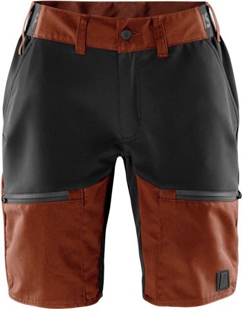 Arbetskläder Fristads Outdoor Dam Carbon friluftsshorts semistretch, dam, Roströd/Svart