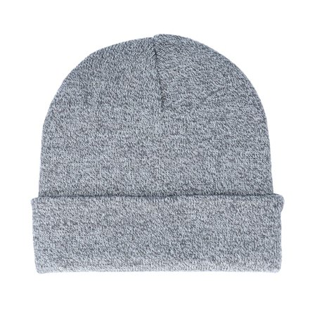 Beechfield - Grau cuff Mütze - Heather Grey Cuff Blank Beanie @ Hatstore