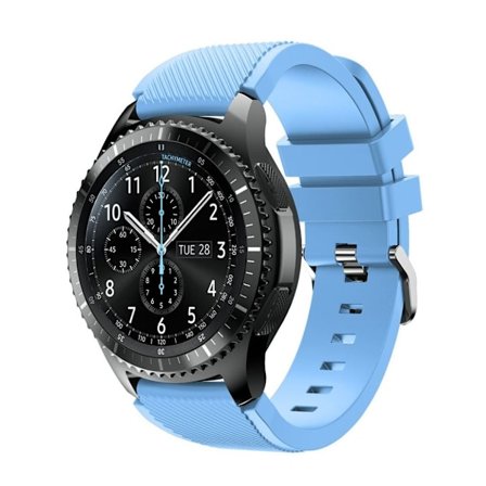 Samsung Gear S3 trendig silikon klockarmband - Ljusblå