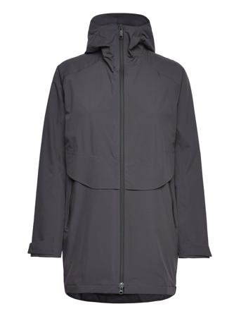 Mainkai Long Jkt W Sport Parka Coats Grey Jack Wolfskin