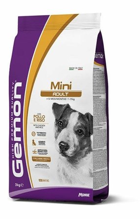 Gemon Mini Adult Con Pollo E Riso Cibo Secco Cani Adulti Taglia