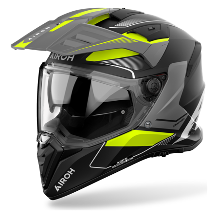 Airoh Bandit Adventurehjälm Gul Matt XXL