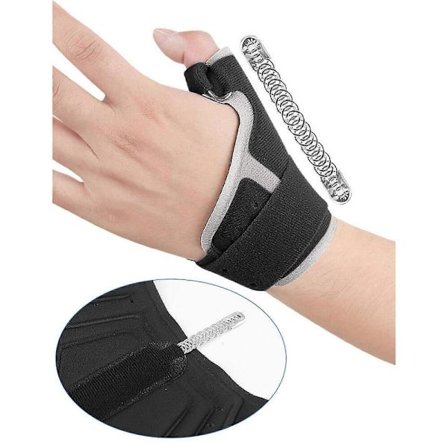 Tummstöd Tummspica Skena för Artrit, Handleds Tummstöd för Smärtlindring, Passar Vänster eller Höger Hand Svart