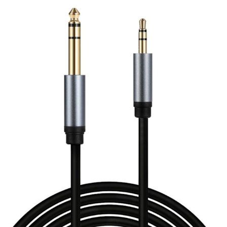 6,35 mm 1/4 tommer til 3,5 mm 1/8 tommer TRS Stereo Aux-kabel til bærbar hjemmebiograf