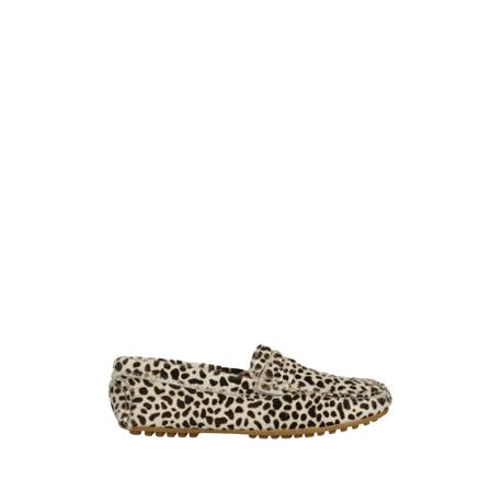 Dwrs, Paris - Pony cheeta mocassins Wit, Dames, Maat:39 EU,leer,print