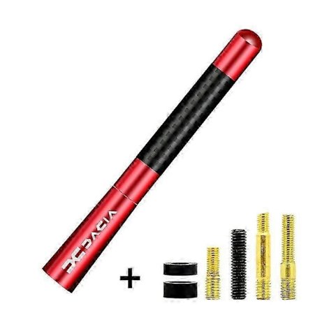 Antenne Kompatibel med Dacia Duster Spring Logan Sandero Kulfiberantenne Bil Kort Antenne Radio FM Metal Modtagerantenne Bil Tuning-WELLNGS