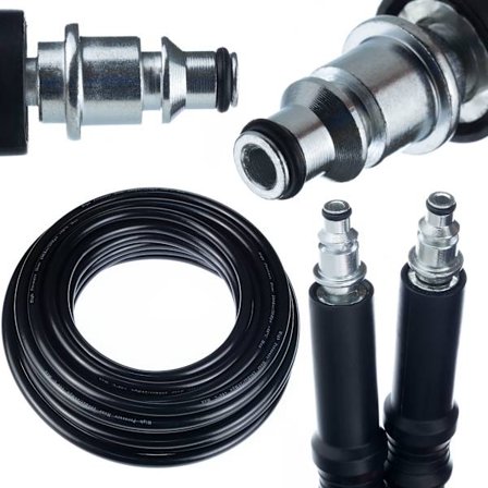 Hojtryksslange 5M Quick Connect – Nylonforstaerket | Max 200 Bar | Kompatibel med Bosch AQT 35-12, Easy Aquatak 120