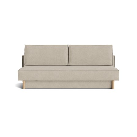 Noor 3-Sitzer-Schlafsofa mit Stauraum, Casone Beige, Einfarbig, Modernes Design, Bettkasten, Liegefunktion, Bequeme Polsterung, 89,5cm.