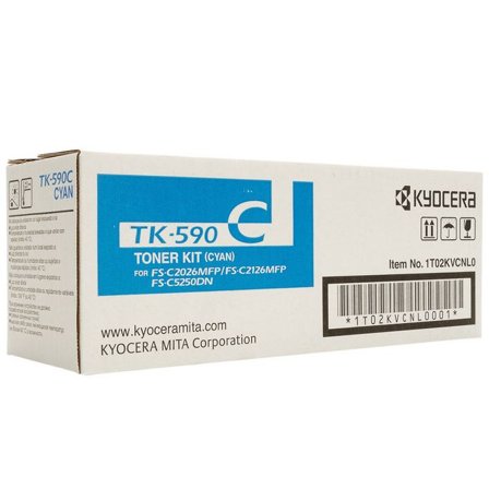 KYOCERA Toner, 590C, cyan, 0T2KVCNL - Lyreco - Toner och bläck - Tonerkassetter - Toner Kyocera