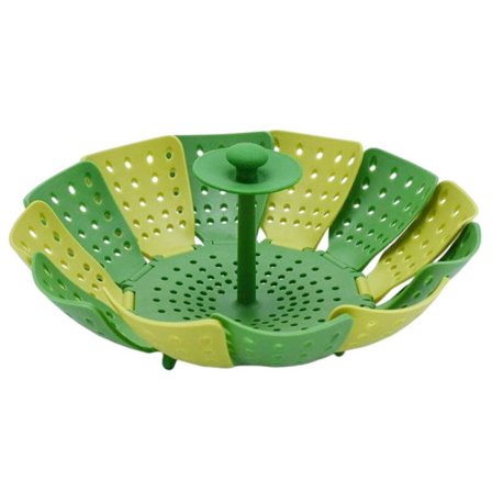 Sammenleggbar fruktbrett Teleskopisk fruktkurv Lotus dampet bur