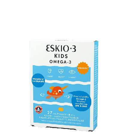 Eskio Omega-3 Kids chewable 27 gelétabletter