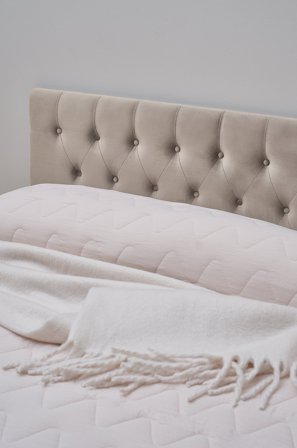 Jotex - Sengegavl ø 160 Cm Lys grå - HABY - Kjøp Sengegavler hos Jotex