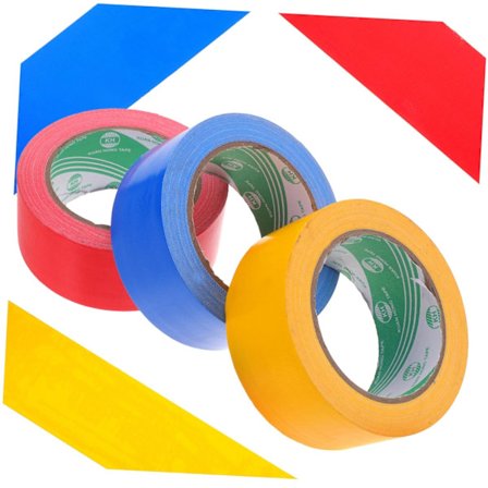 Aftagelig gaffatape 3 ruller stærk gul tape til hjemmekontorprojekter