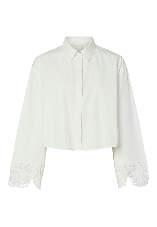 Y.A.S Yastrinity Ls Short Shirt S. Blusar Herr Vit 42