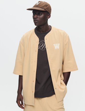 WOOD WOOD Wwhardy Shirt - Beige - XL