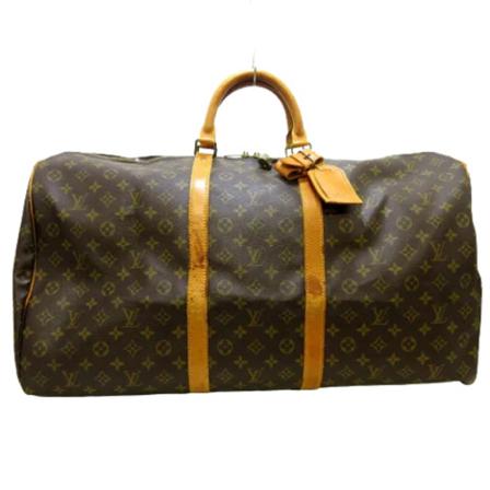 Louis Vuitton Vintage Pre-owned Keepall Bandouliere Monogram Tas , Bruin , Dames , Maat: ONE Size Vintage Tassen