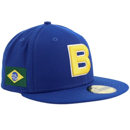 New Era - Blu fitted Cappellino - "Brazil 59FIFTY World Baseball Classic 26 Royal Fitted " @ Hatstore