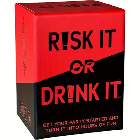 Risk It Or Drink It - Kul Partyspel för College, Kortspel, Drickspelet Innan Festen, Kortspel för Vuxna