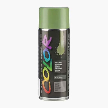 Sprayfärg Satin Ärggrön 400 ml Färg - Biltema