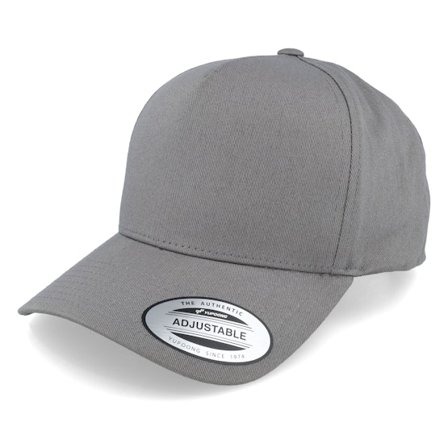 Yupoong - Grå adjustable Caps - Curved A-Frame Grey Adjustable @ Hatstore