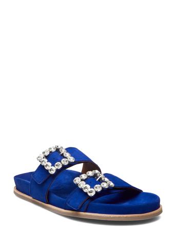 A4120 Shoes Summer Shoes Flat Sandals Blå Billi Bi*Betinget Tilbud