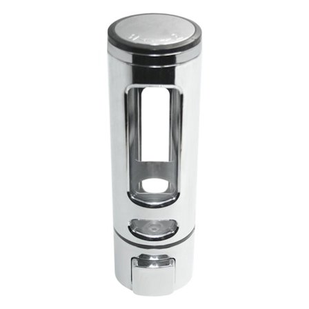 Badrum Väggmonterad Dusch Pump Dispenser Schampo Tvål Dispenser Silver