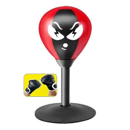 25-26 Fun Punch Rages Bag Kraftig skrivebordsboksesekk for stresslindring for barn og voksne