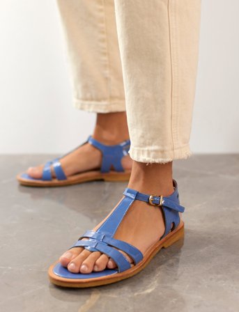 ANGULUS Sandals - Flat - Blue - 37.5