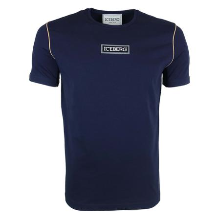 Iceberg F01D t-shirt , Blauw , Heren , Maat: S