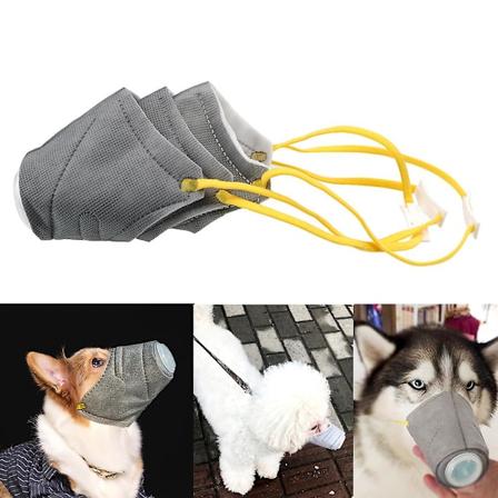 Koirasuodatinmaskit, Koiran sumu- ja huurteenesto maskit, Anti-pöly ja kaasupäästöt Koiran suu- ja nenämaskit, Hengityssuoja 6 kpl 6pcs L