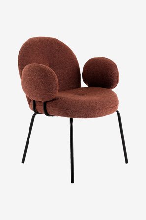 Nordic Furniture Group - Spisebordsstol med armlæn Osaka 2 pack - Rød - Stole med armlæn - Fra Homeroom