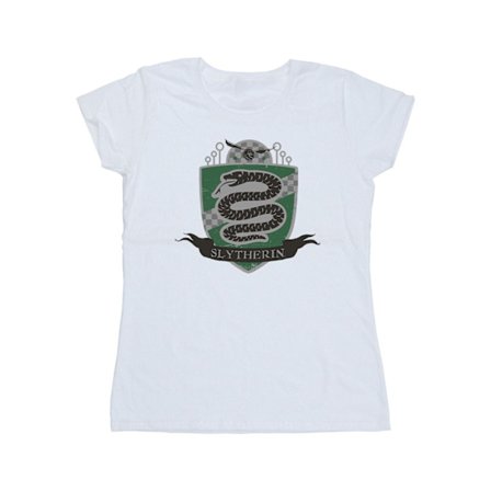 Harry Potter Dam/Kvinnor Slytherin Bröst Badge Bomull T-shirt
