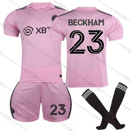22/23 Ny säsong Hem Miami FC BECKHAM Nr 23 Barn Jersey-paket Barn-26