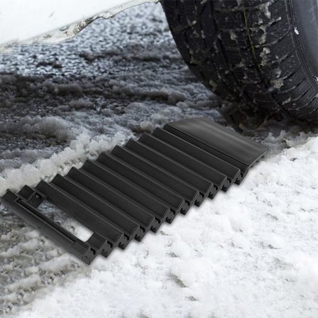 Anti-skli matter for bilhjul, anti-skli trekkputer for nødsituasjoner, portabelt nødutstyr egnet for snø, is, gjørme og sand