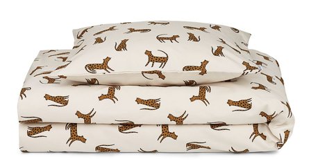 LIEWOOD Juniorsengetøj i Økologsk Bomuld Leopard / Sandy 100 x 140 cm, Tøj & Bolig, Sengetøj, Sengetøj Til Børn