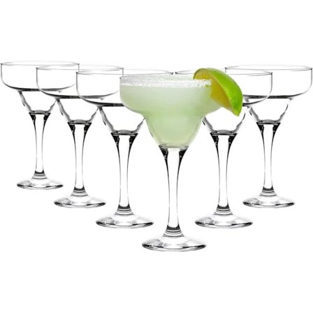 6x 190ml Margarita Cocktailglas - Mocktail och Frozen Cocktails Party Dricksglas Set Diskmaskinssäkert L[co]