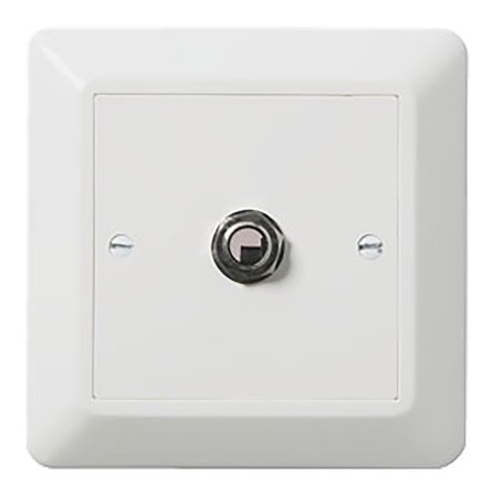 Elko EKO05931 Telefonjack 6,3 mm, 3-polig, Strömbrytare & vägguttag