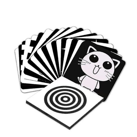 Sorte og hvide baby flash-kort 20 stk. 40 billeder Baby sensoriske kort Visuel stimulering Legetøj til Ne Db