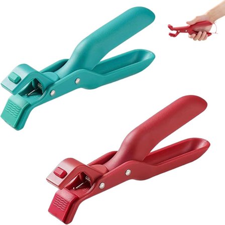 Grytgrip, Multi-vinkel Grytgrip Tång, Halkfri Grythållare i Silikon, Anti-skållnings Skålklämma, Mikrovågsugn Matlagning (Mix*2)