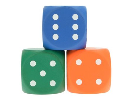 Skumtärningar, 5 x 5cm 12/fp - Lyreco - Skola och förskola - Lekmaterial - Tärningar