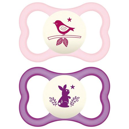 Mam Air Night Set Succhietto In Silicone Per Bambine 6 Mesi+