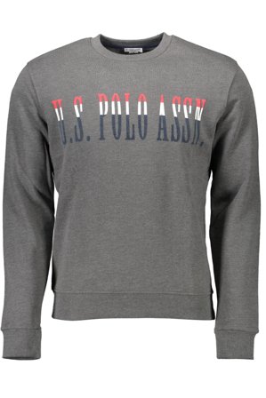 U.s. Polo Felpa Senza Zip Uomo Grigio