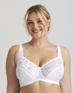 Kaarituellinen rintaliivi Valkoinen-B85-Miss Mary