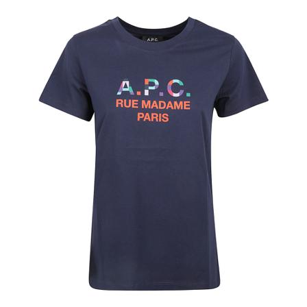 A.p.c., T-Shirts Blauw, Dames, Maat:M
