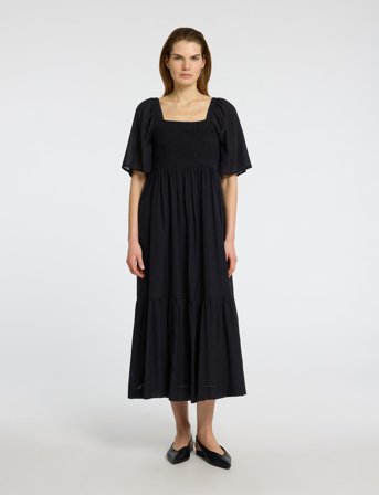 Selected Slfdora Ss Ankle Dress B - Black - 42